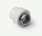 Муфта полипропиленовая РР-R 20-1/2"гайка белая 
