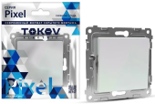 Выключатель TOKOV Pixel 1кл С/У, 10А, IP20 перламутр TKE-PX-V1-C04 