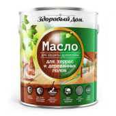 Масло для террас и деревянных полов Здоровый Дом 1,8л Орех 0007079