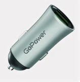 Автомобильное З/У GoPower GPC07U 2USB серый 00-00022627 