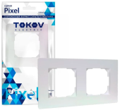 Рамка TOKOV Pixel 2м перламутр TKE-PX-RM2-C04 