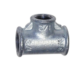 Тройник переходной 3/4"х1/2"х3/4" оцинкованный