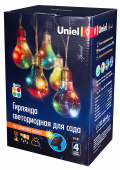 Светильник садовый, гирлянда Uniel USL-S-126-PT4000 на солнечной батарее, 10 светодиодов UL-00003332 