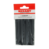 Трубка  термоусадочная набор "Rexant" №7 КЛЕЕВОЙ (10шт)  29-0107 
